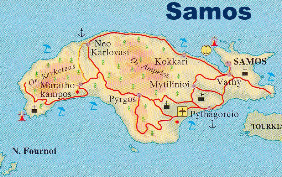 Samos Mappa