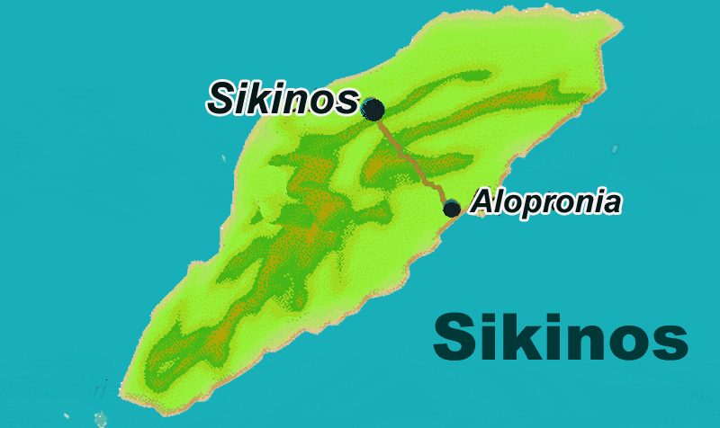 Sikinos mappa