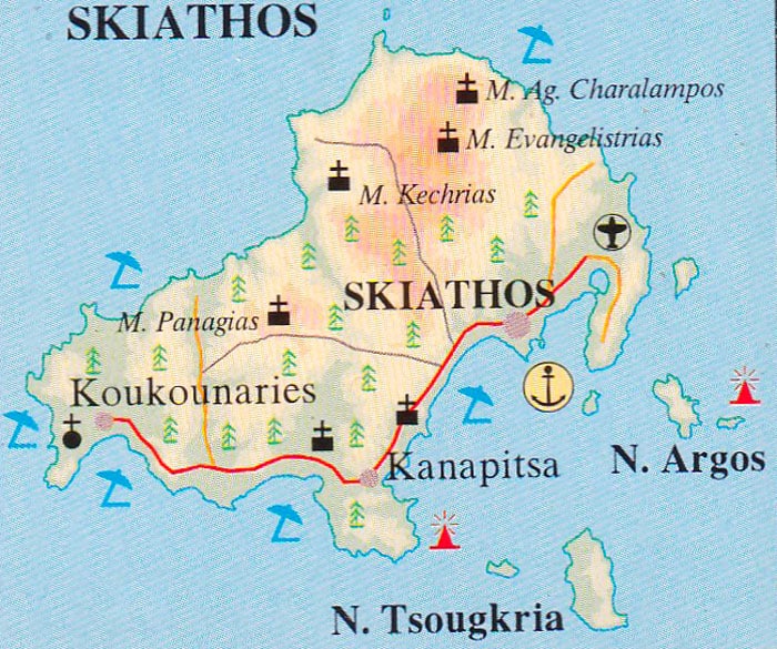 Skiathos mappa