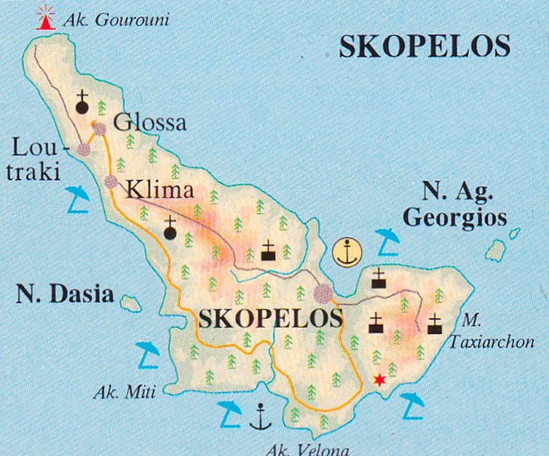 skopelos map